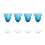 La Mesa 4 Pieces Glass Juices Goblets Blue image number 0
