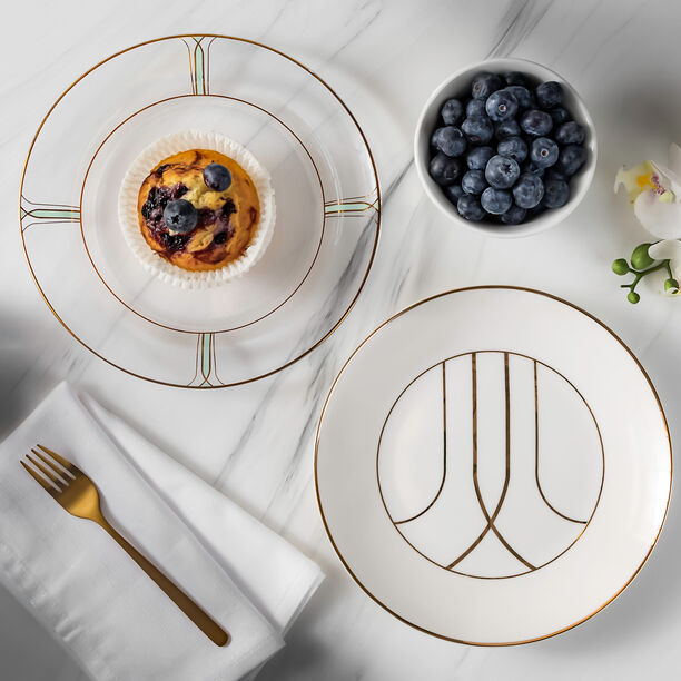 La Mesa 4 pcs white bone porcelain side plate image number 5