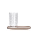 Dallaty beige glass and porcelain tea cups set 12 pcs image number 2
