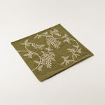 Homez Green Botanical Branch Cushion Cover, 45*45Cm image number 0