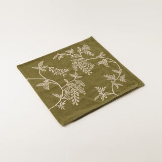 Homez Green Botanical Branch Cushion Cover, 45*45Cm