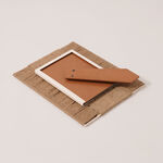 Homze metal and jute photo frame, beige 23*28*3.5 cm image number 3