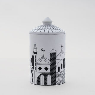 Homez Hilal Dome Decoration Item With Candle Wax, 13*14*25 cm