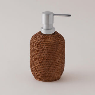 هومز طقم اكسسوارات حمام 3 قطع بولي ريزين، بني