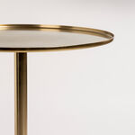 Metal Side Table Marble Base 35.6* 35.6*48.5 cm image number 3