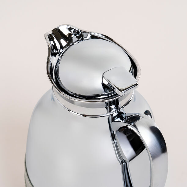 Dallaty steel vacuum flask leather grey 1L image number 1