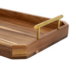 Acacia wood serving tray 49.5*31.8*9.1 cm image number 2
