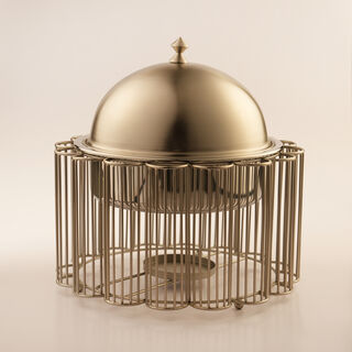 La Mesa Stainless Steel Food Warmer 5L, Champagne Gold