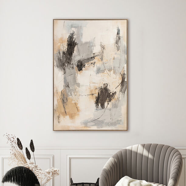 Homez wall art framed canvas wood, 180*120cm image number 1