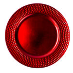 Charger Plate Red Color  image number 0