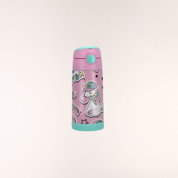 Sweet print stainless steel water bottle 350ml image number 0