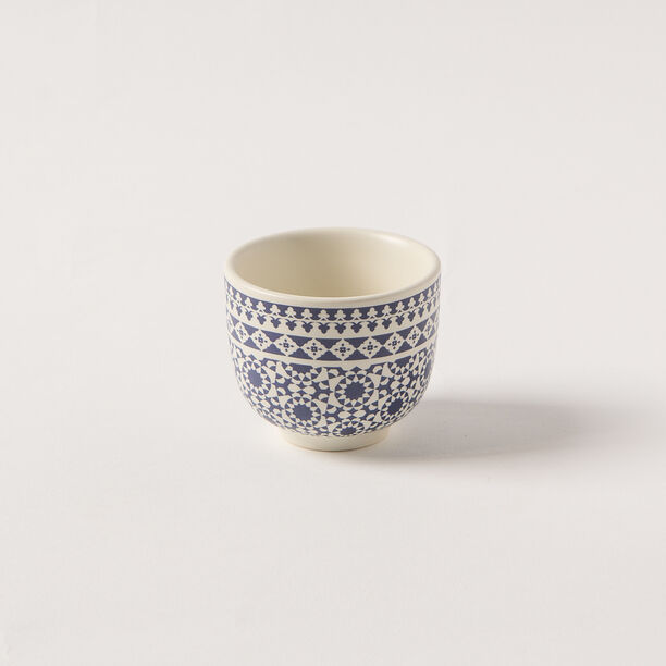 Bahja blue & white porcelain 6 pcs Arabic coffee cup set image number 1