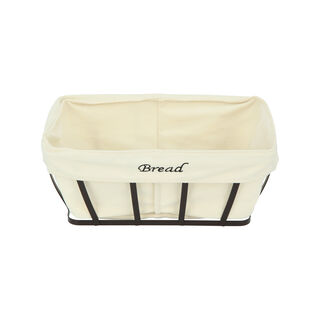 Alberto Metal Rectangular Bread Basket Coffee Color 
