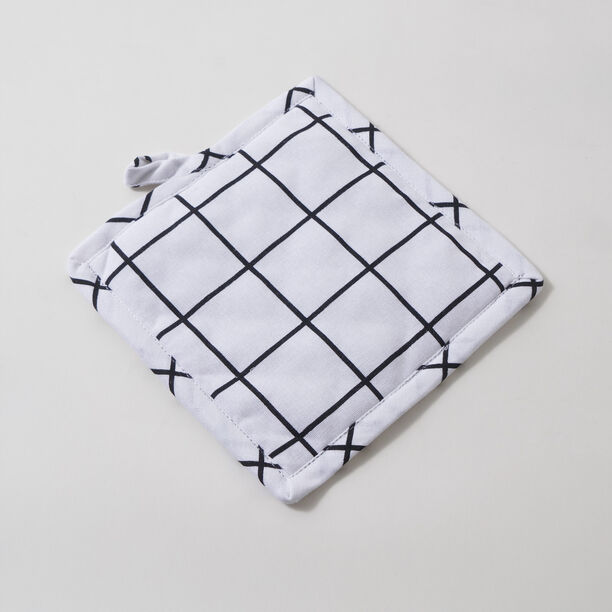 Alberto 100% Cotton Kitchen Set Of 4Pcs, Black Stripes image number 3