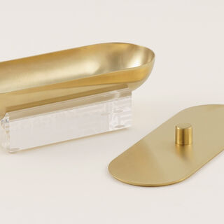 Dallaty steel and acrylic date bowl lusret collection