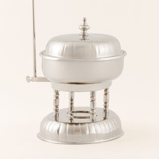 La Mesa Stainless Steel Oval Chefing Dish With Hanger 4L, Silver