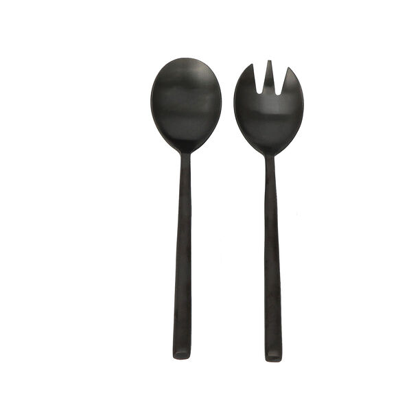 Abundance 2 Pcs Salad Set Matt Chrom Color image number 0