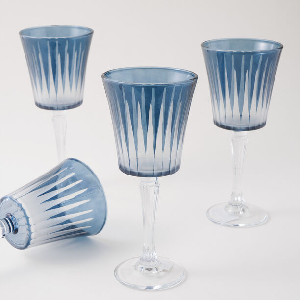 La Mesa Glass Juice Cups Set 4Pcs 290Ml, Blue image number 0