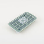 البرتو قالب ثلج سيليكون مستطيل مع غطاء أخضر 8 فتحات image number 2