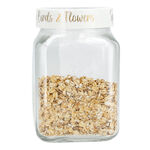 1.5 Lt Square Canister Golden Flower image number 1