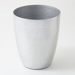 Homez aluminium waste basket, silver 20*20*24 cm image number 1