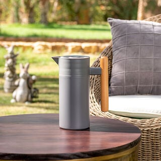 Dallaty Steel Vacuum Flask Nature Matt Grey 1.2L