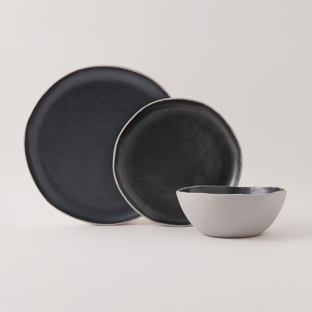 لا ميسا طقم عشاء بورسلان 12 قطعة، رمادي image number 0