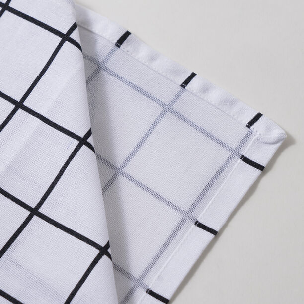 Alberto 100% Cotton Kitchen Set Of 4Pcs, Black Stripes image number 5