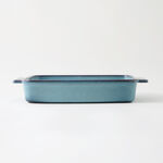 La Mesa stoneware oven to table 2pcs rectangular dish set, blue image number 2
