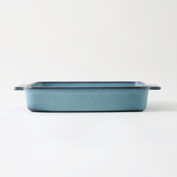 La Mesa stoneware oven to table 2pcs rectangular dish set, blue image number 2