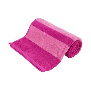 Hand Towel 50X100Cm Egyption Strips Cotton Fuschia