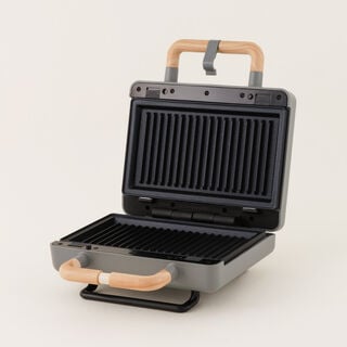 Alberto Sandwich Maker Aluminium Grey 23.2*24.2*10.5 Cm