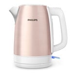 Philips Daily Metal Kettle, 2200W, 1.7L, Rosegold and White image number 0