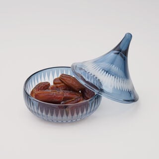 Dallaty Glass Date Bowl 15ml, Blue