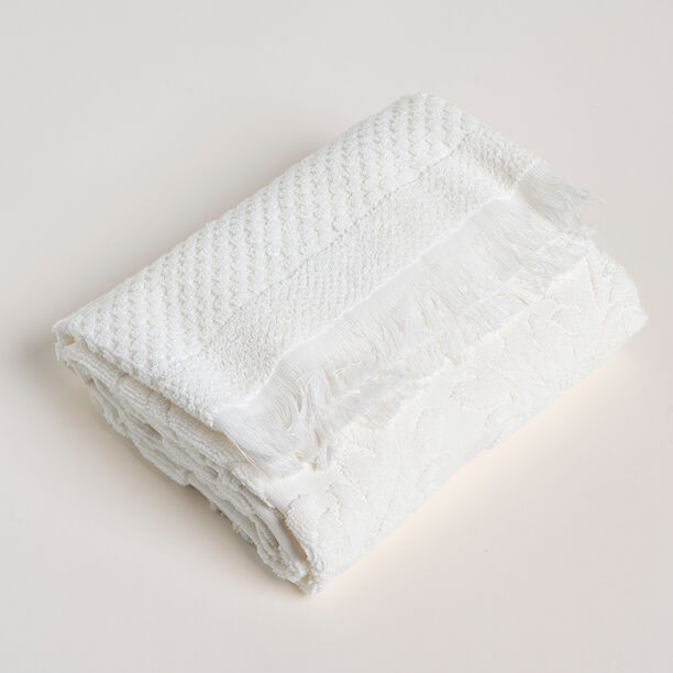 Jacquard/cotton bath towel, beige 70*140 cm image number 2