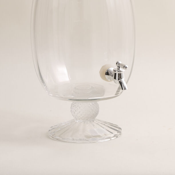 La Mesa clear glass with a silver color spigot beverage dispense 6.5L image number 3