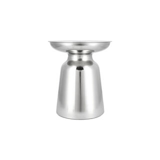 Silver metal side table 41.5*41.5*46.5 cm