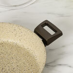 Alberto 7pcs 4mm granite cookware set brownstone color handle image number 4