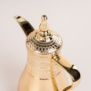 2 Piece Steel Vacuum Flask Set Gold 1L + 0.7L Dallety