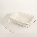 La Mesa 15"Rect. Casserole With Candle Stand Silver image number 1