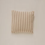 Shaggy cotton striped pillow in multicolor 45*45cm image number 0