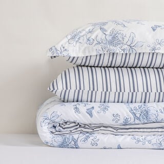 لحاف كوتاج آيسي فلورال 6 قطع باللون الأزرق 160*240 سم