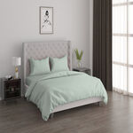 Cottage 3pcs cotton duvet cover 130*200cm 200 thread count mint green image number 0