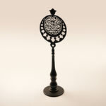 Homez Metal Ramadan Decorative With An Ornate Arabic Design, Black 80*20*25Cm image number 1