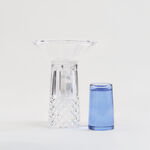 هومز مبخرة عود دايموند زجاج 16*16*30سم، أزرق image number 3