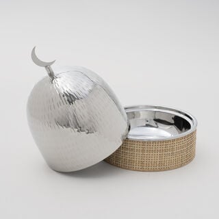 La Mesa Food Serving Pot, Silver 17.5*17.5*25 Cm