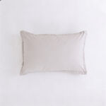 Boutique Blanche Pillow Cover Set 100% Cotton 200Tc Percale King Grey 90*50 Cm image number 4
