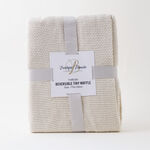 كوتاج بطانية منسوجة 100% أكريليك قابلة للعكس 130*170سم، بيج image number 0