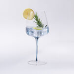 لاميسا طقم 4 كؤوس متوسطة الساق زجاجية، أزرق 600مل image number 1