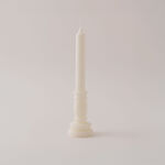 Homez soya wax tower candle, white white 30cm image number 1